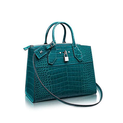 louis vuitton city steamer crocodile|City Steamer MM Crocodilien Brillant .